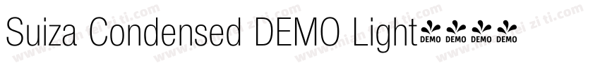 Suiza Condensed DEMO Light字体转换